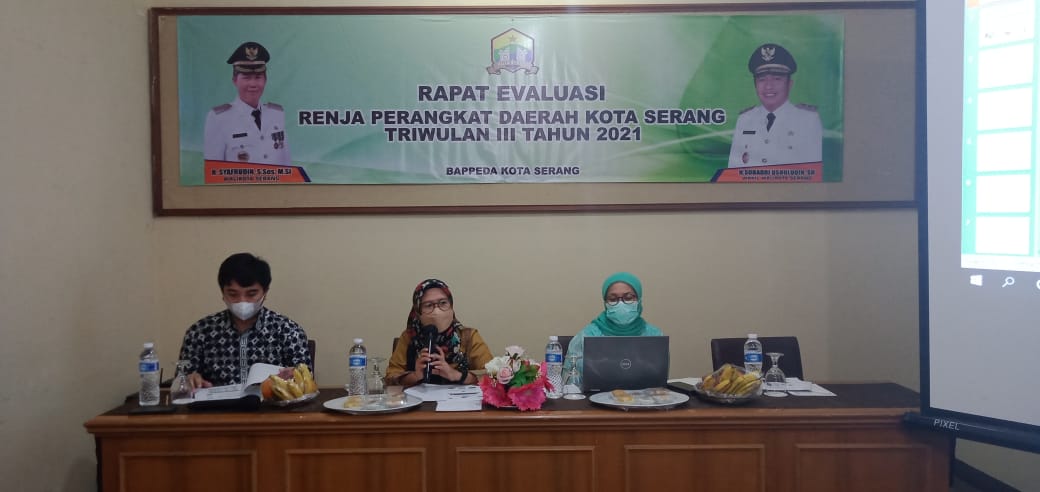 RAPAT EVALUASI RENJA PERANGKAT DAERAH KOTA SERANG TRIWULAN III Th. 2021