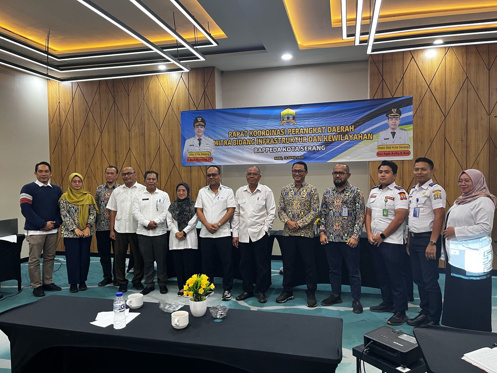 rapat koordinasi (RAKORBID) bersama mitra bidang infrastruktur dan kewilayahan, Rabu (16/4/2025).