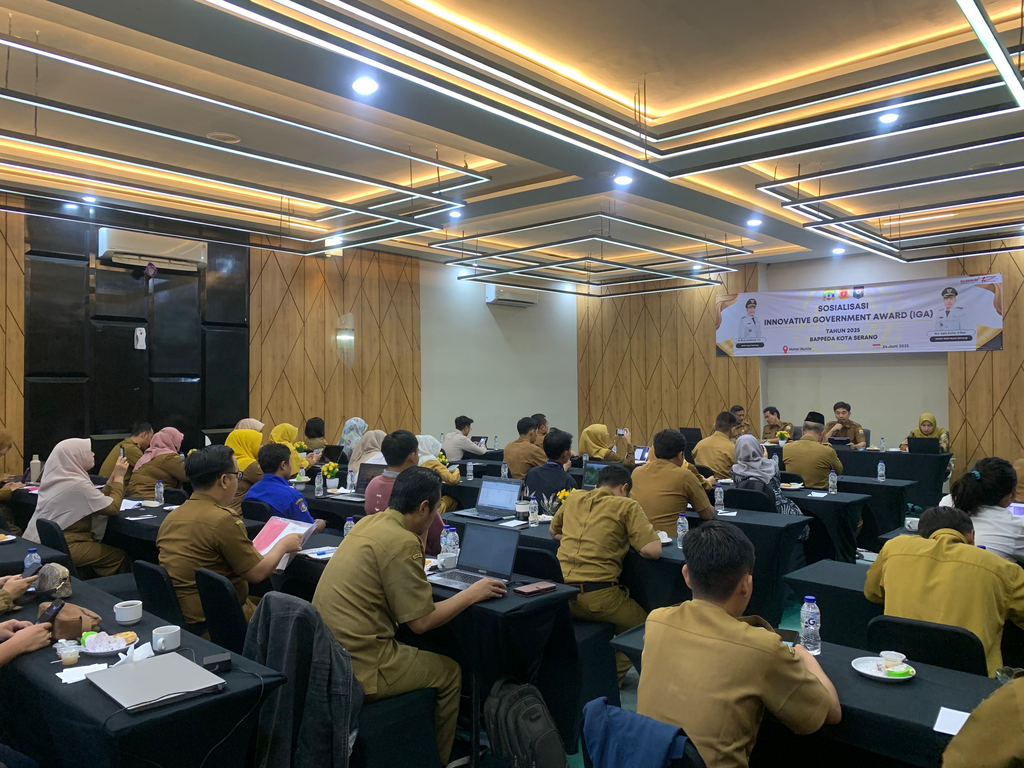 SOSIALISASI ARAH KEBIJAKAN DAN RAMBU PENGINPUTAN IGA AWARD 2025, Selasa (24/6/2025).